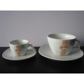 Square Porzellan Cup und Untertasse (CY-P529)